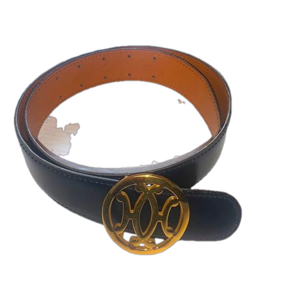 Hermès belt vintage metal and leather - Picture 2 of 6